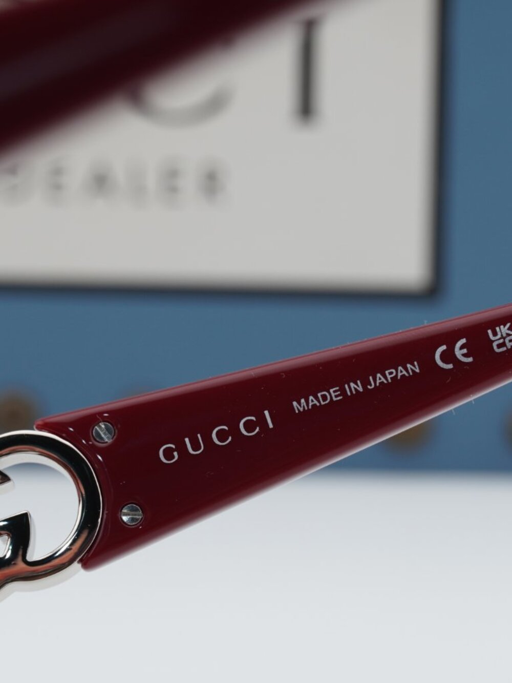 Gucci GG1692S 005 Square Women Sunglasses - Burgundy - Picture 4 of 10